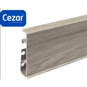 Плiнтус пластиковий Cezar Hi Line Prestige Дуб сицилійський матовий M300 75мм